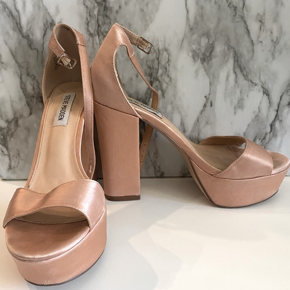 Pink Steve Madden Chunky Heel